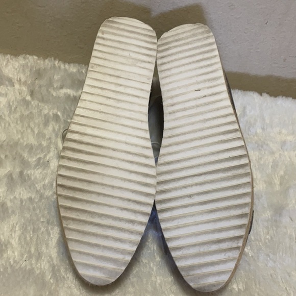 Halogen Atlantic-Pacific Theodora Platform Leather Sneaker Navy Blue Siz… - Picture 7 of 7